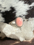 Sterling silver Pink Conch cuff