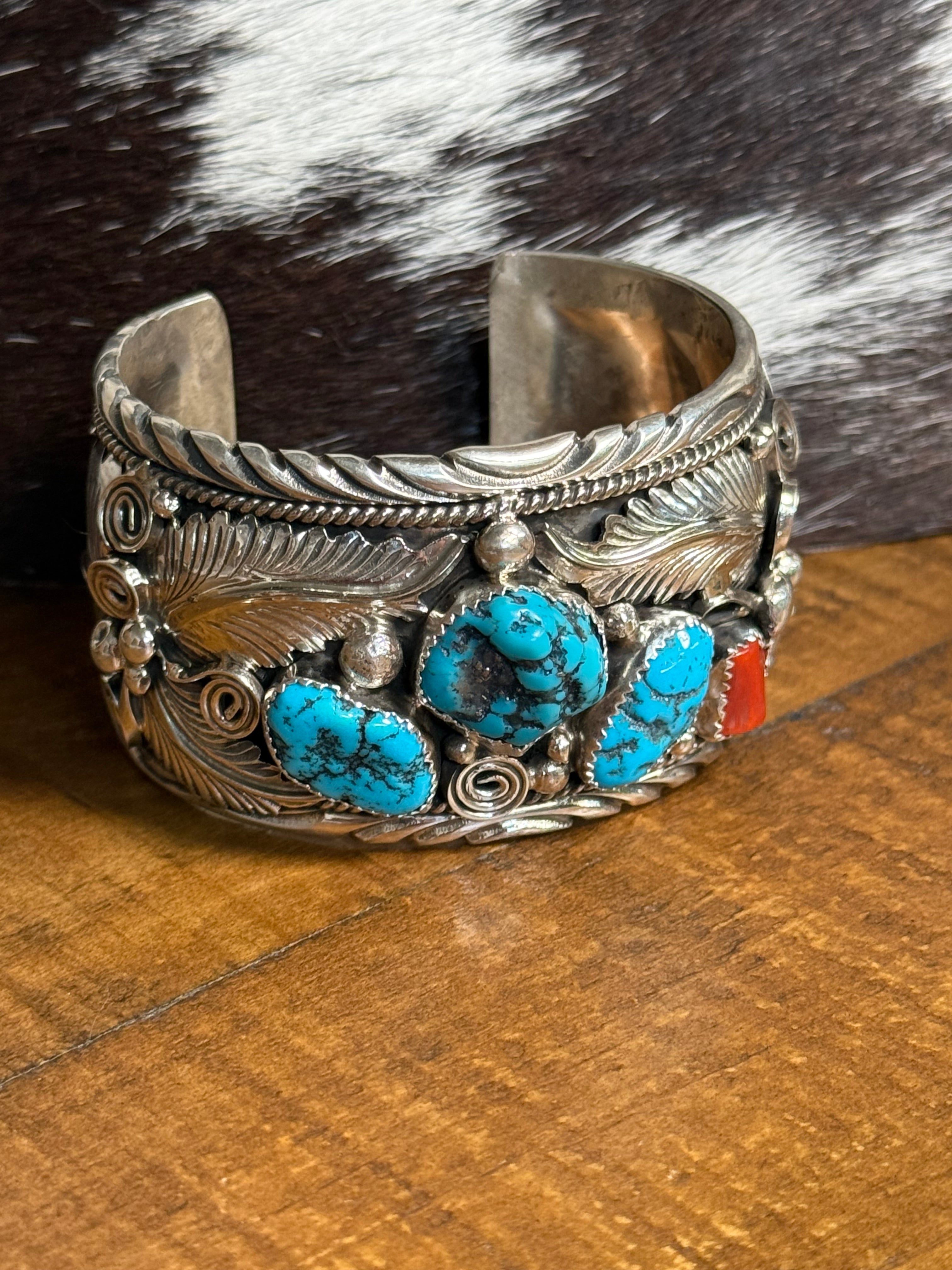 Sterling silver Traditional Native Cuff