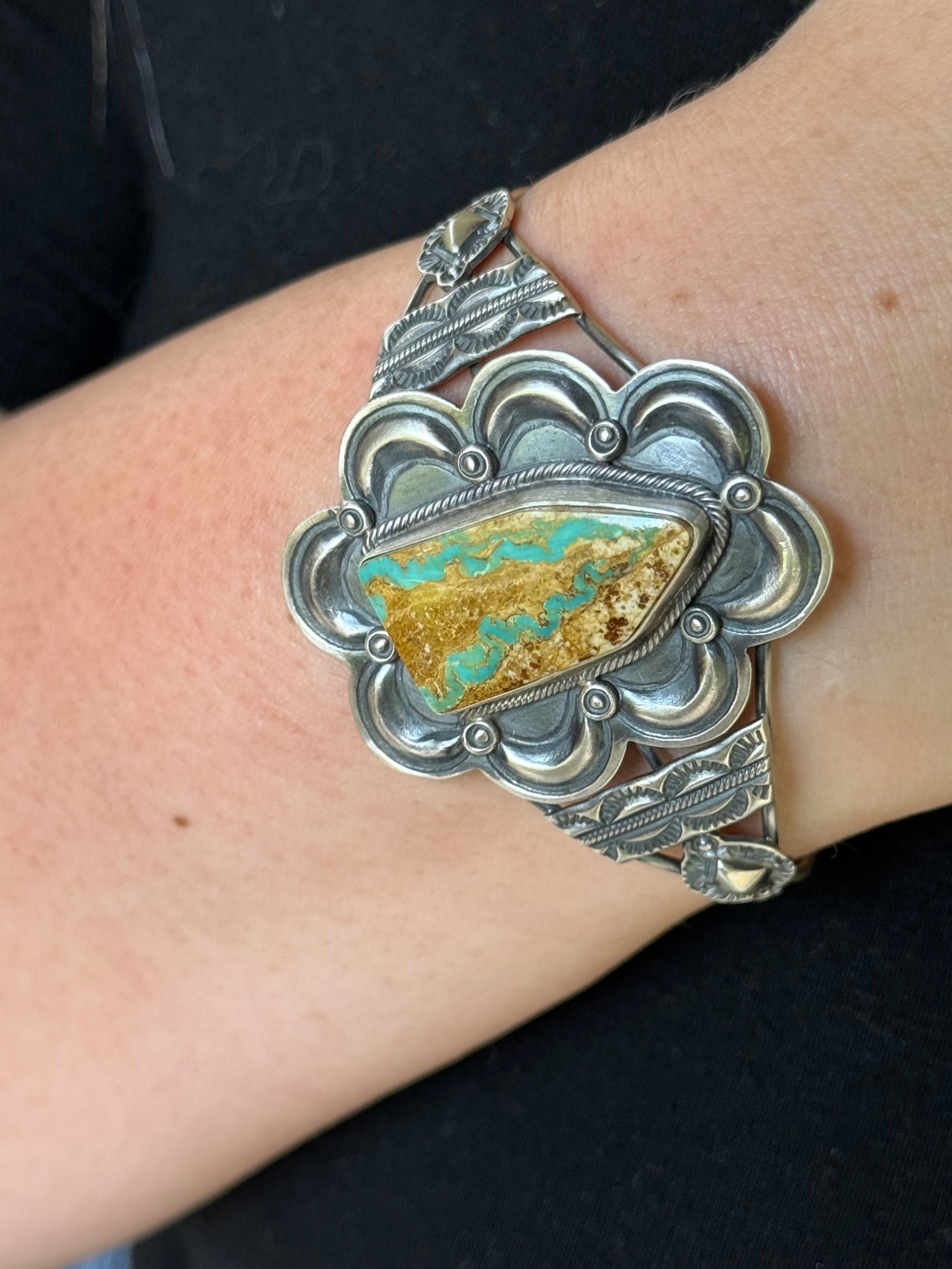 Sterling silver Ribbon Royston cuff