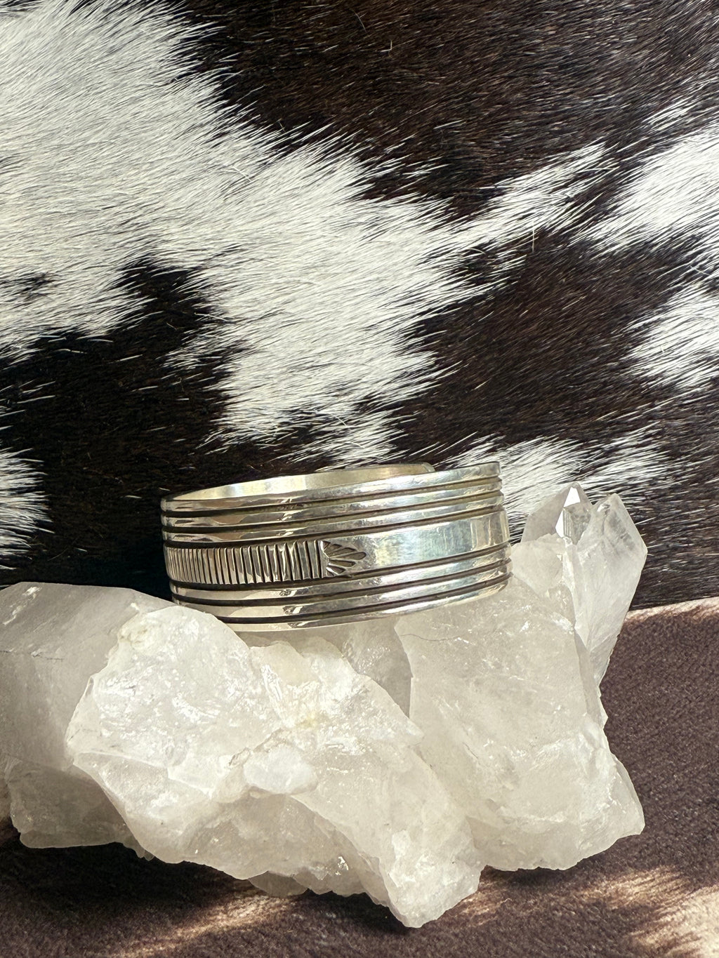 Sterling silver solid heavy cuff