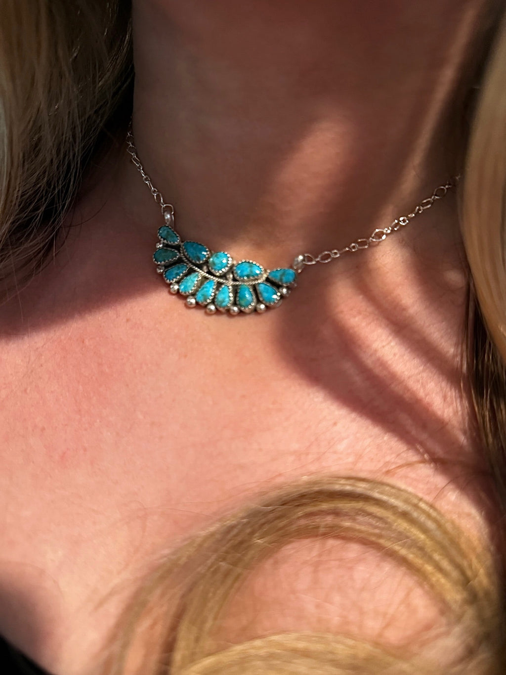 Sterling silver bar necklace