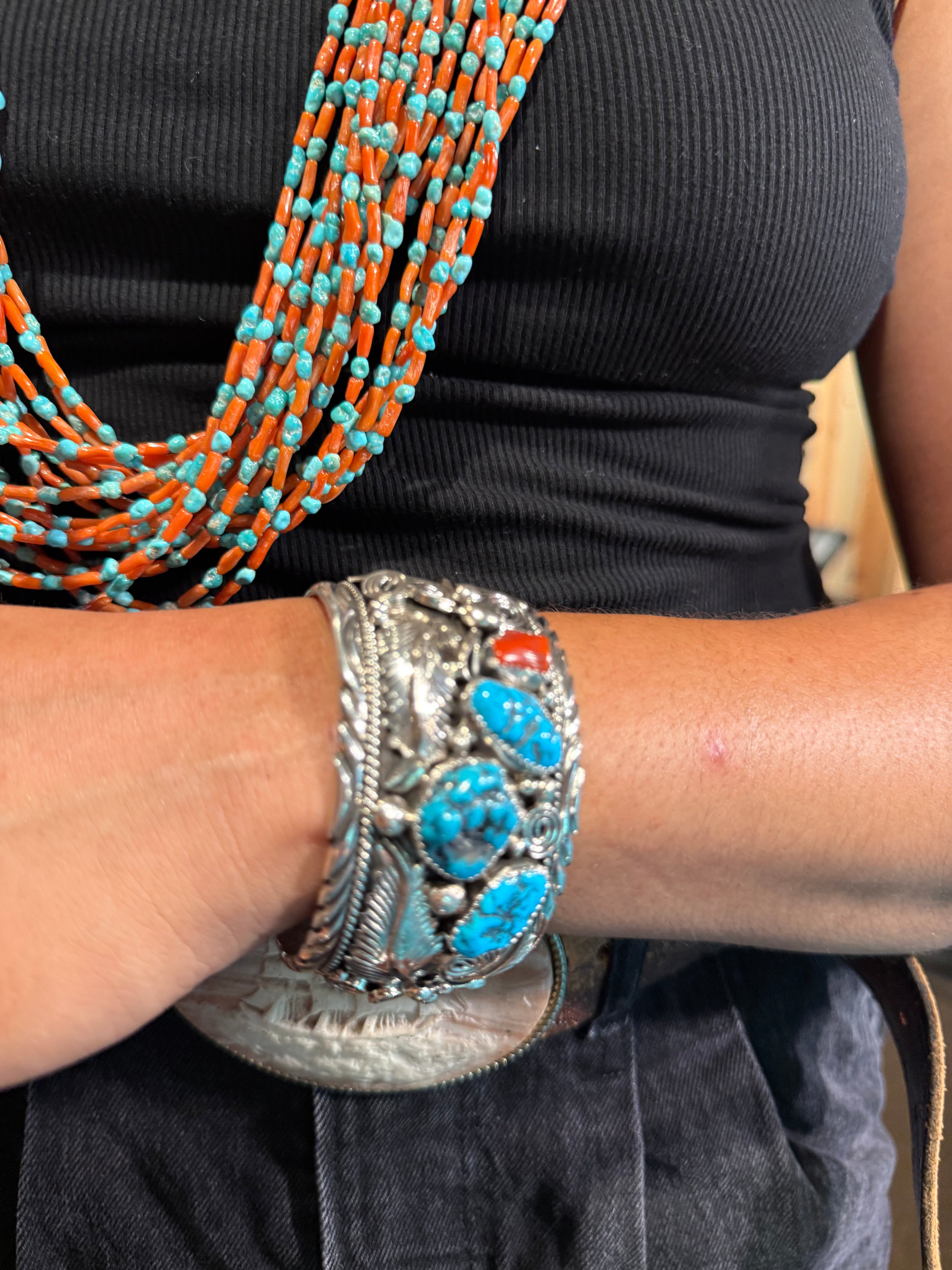 Sterling silver Traditional Native Cuff