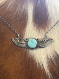 Sterling silver Golden Hills bar necklace