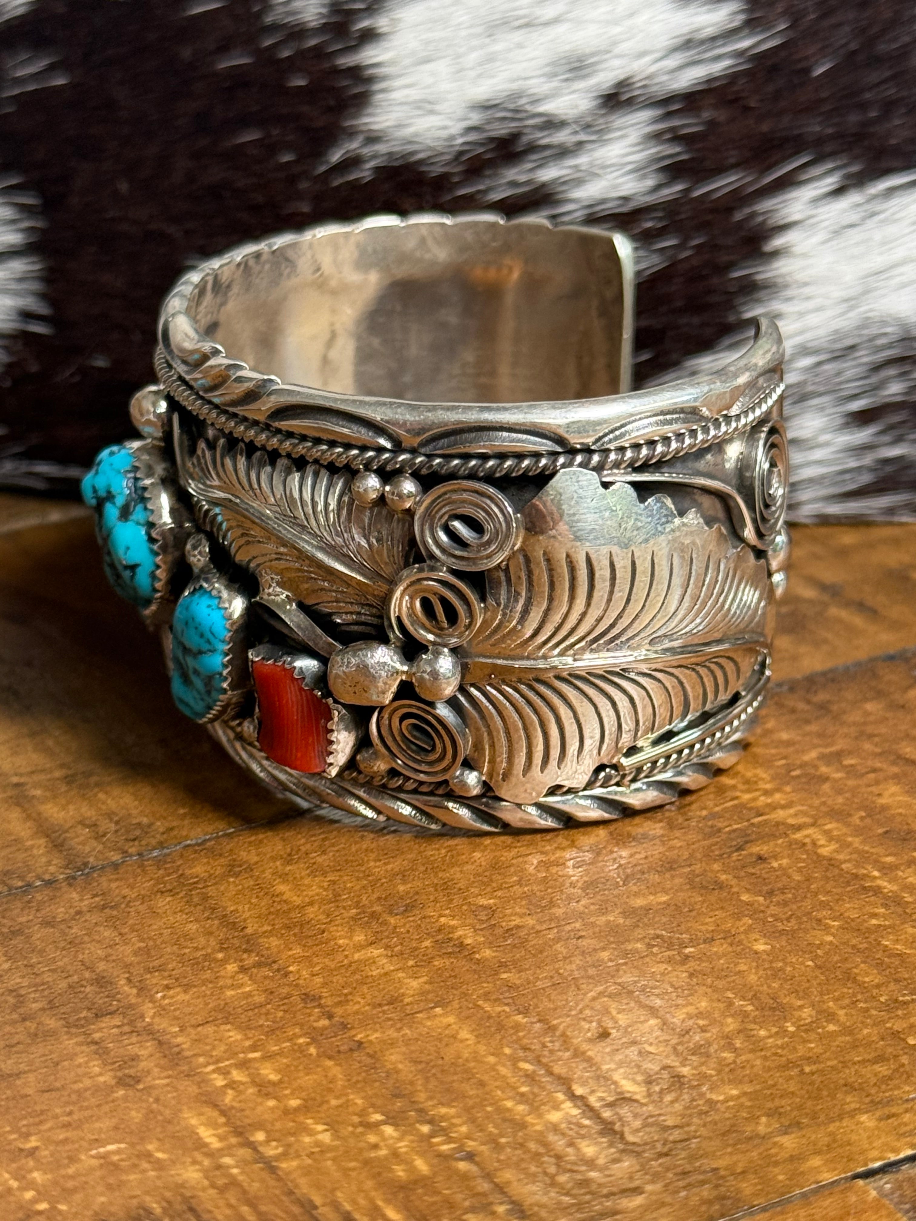 Sterling silver Traditional Native Cuff