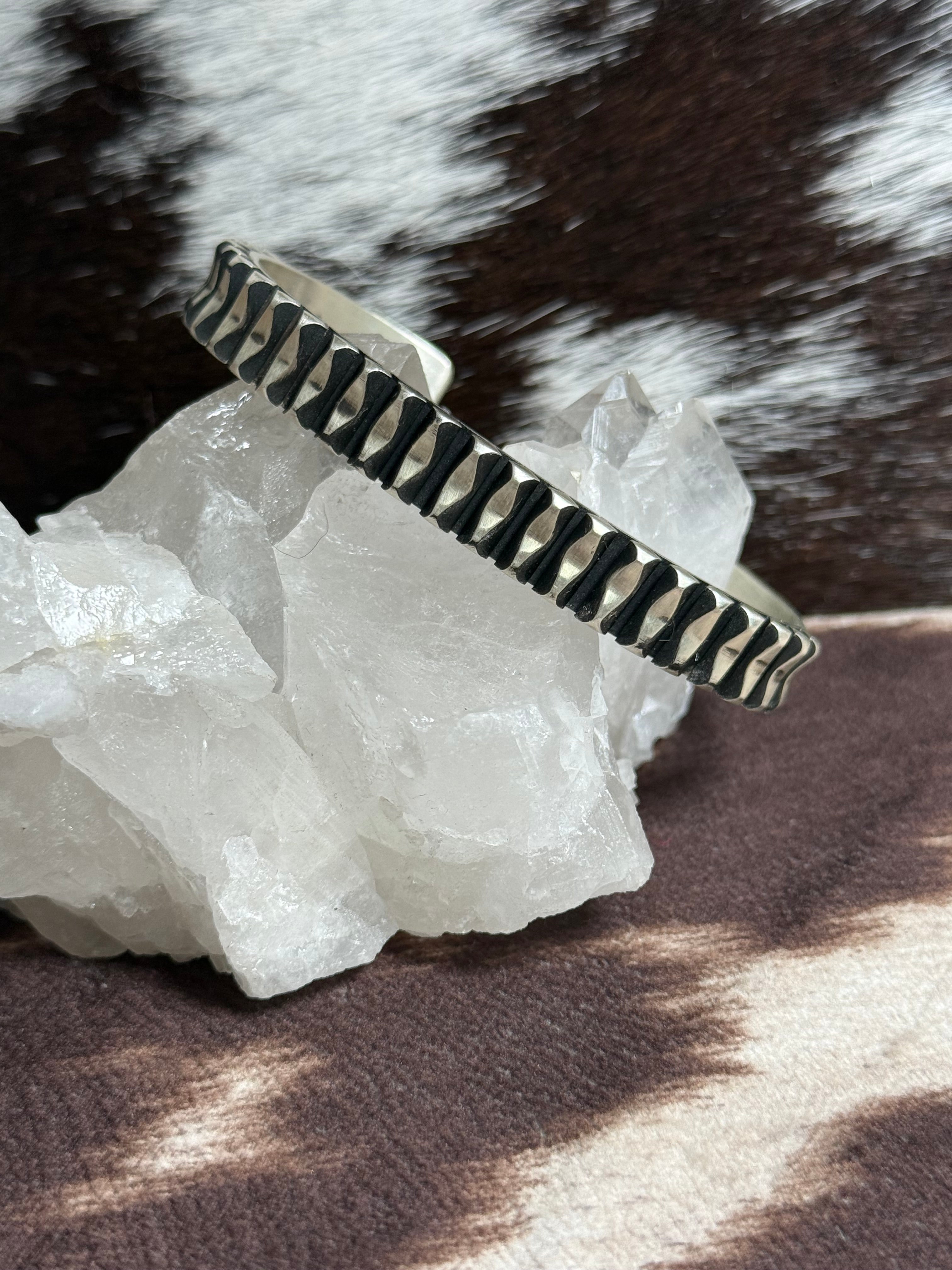 Sterling silver cuff