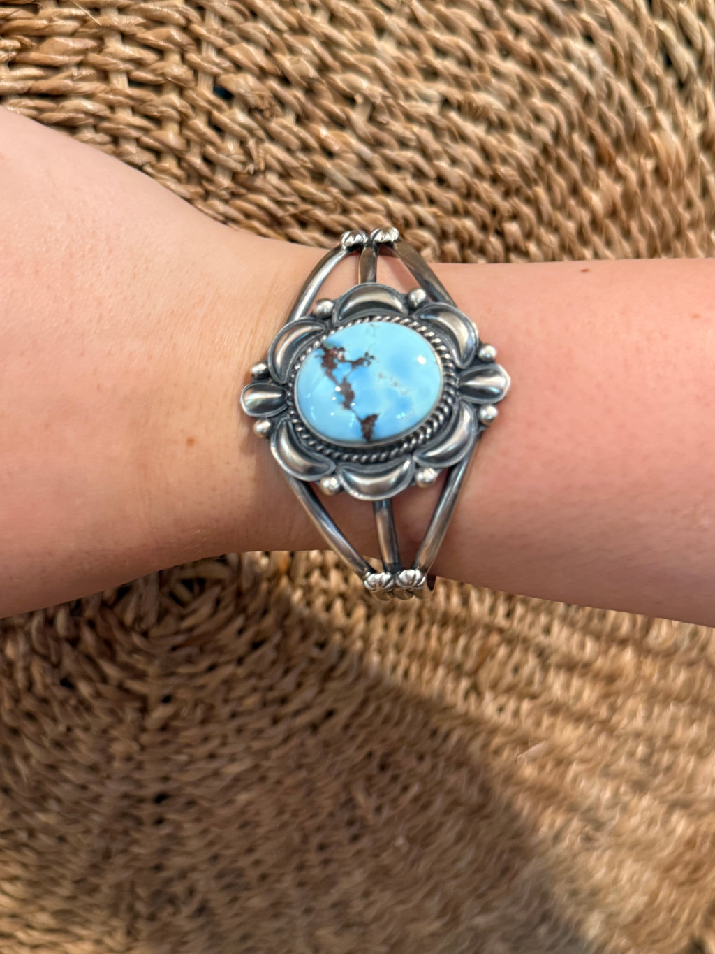 Sterling silver Golden Hills cuff