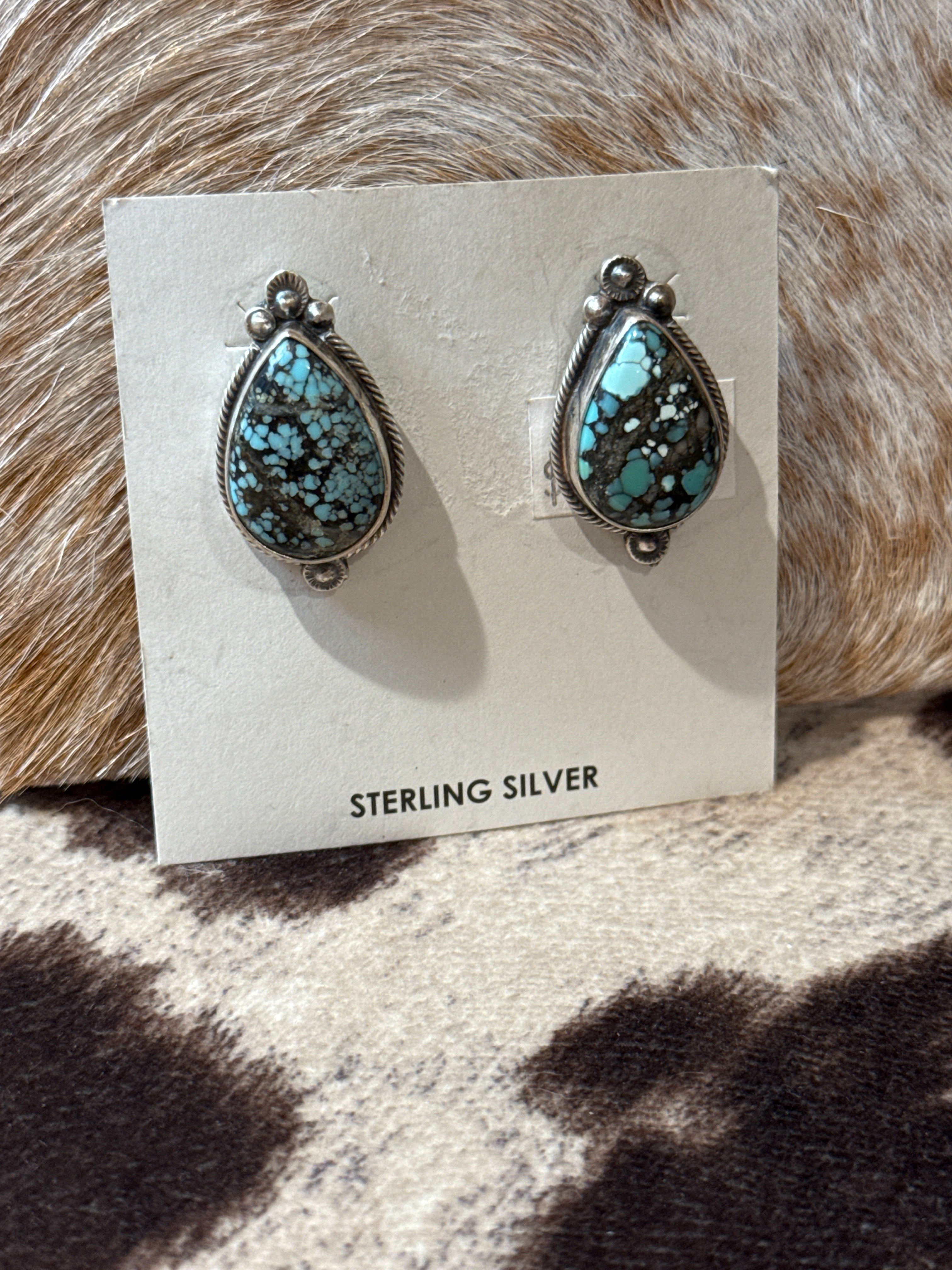 Sterling silver Blue Moon Squash blossom necklace