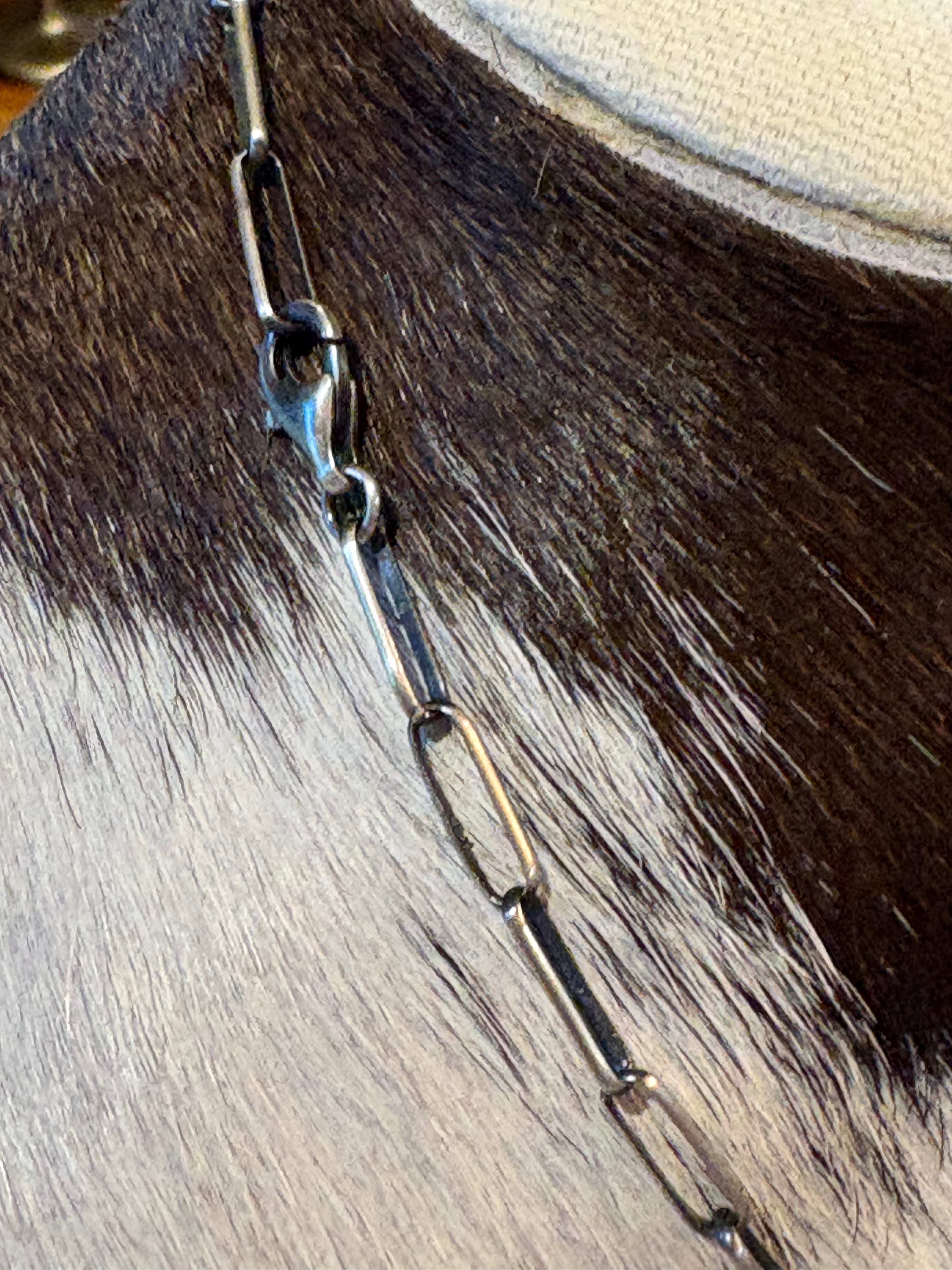 Sterling Silver Spiny Oyster Lariat/Earrings