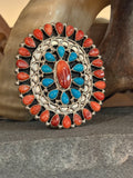 Sterling Silver Spiny with Turquoise Ring