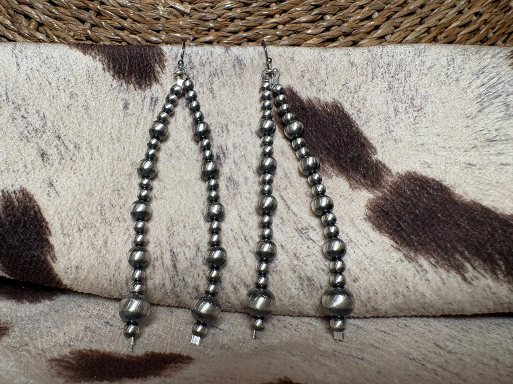 Sterling Silver Bead Earrings