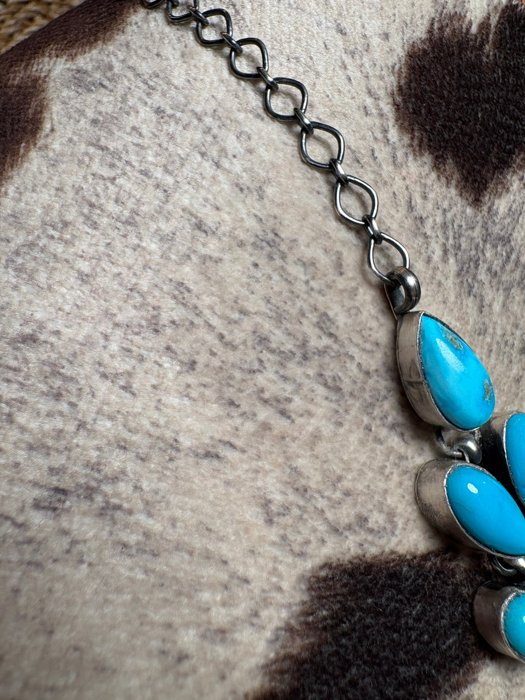 Sterling Silver Turquoise Lariat