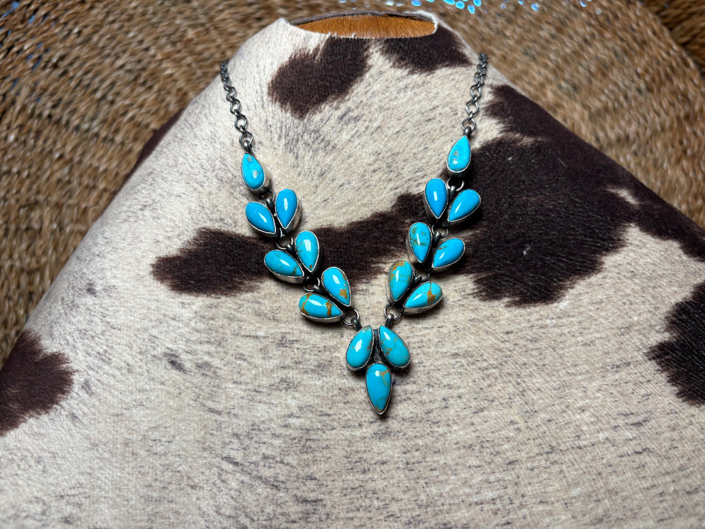 Sterling Silver Turquoise Lariat