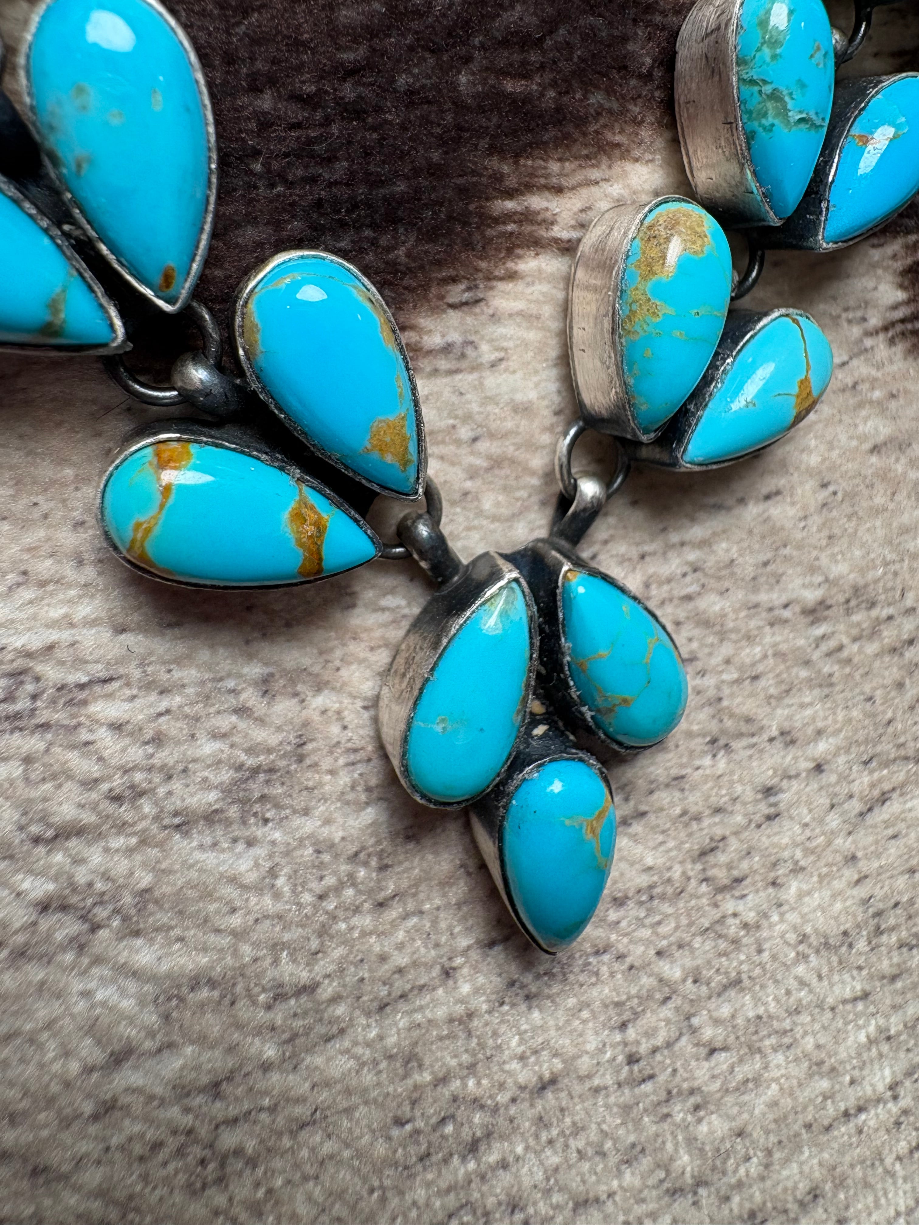Sterling Silver Turquoise Lariat
