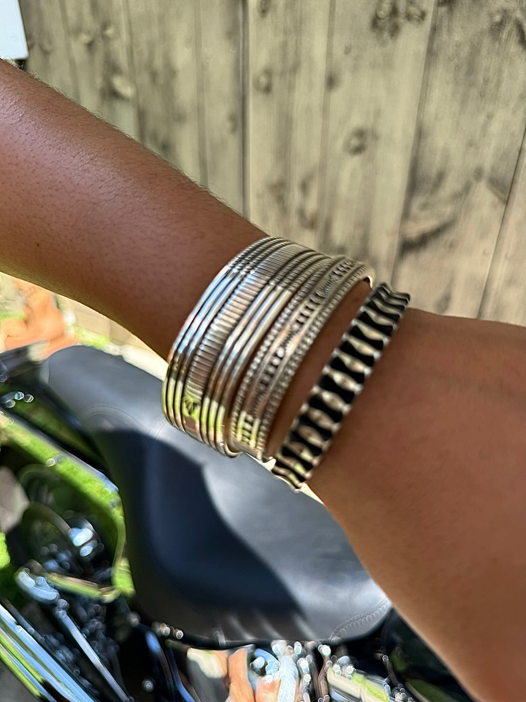 Sterling silver solid heavy cuff