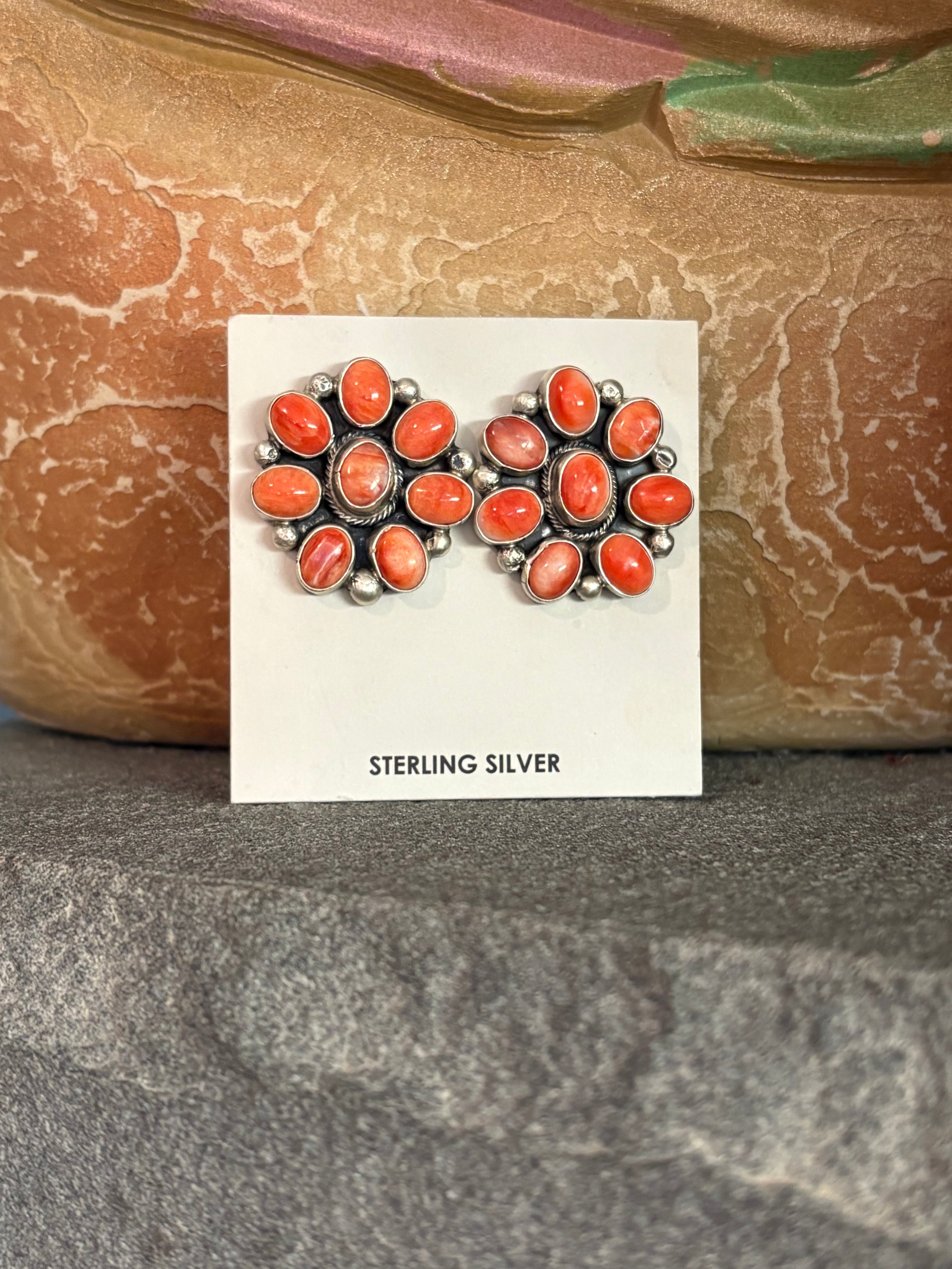 Sterling Silver Spiny Lariat/Earrings